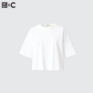 Uniqlo : C Cotton Oversized Cropped T-shirt